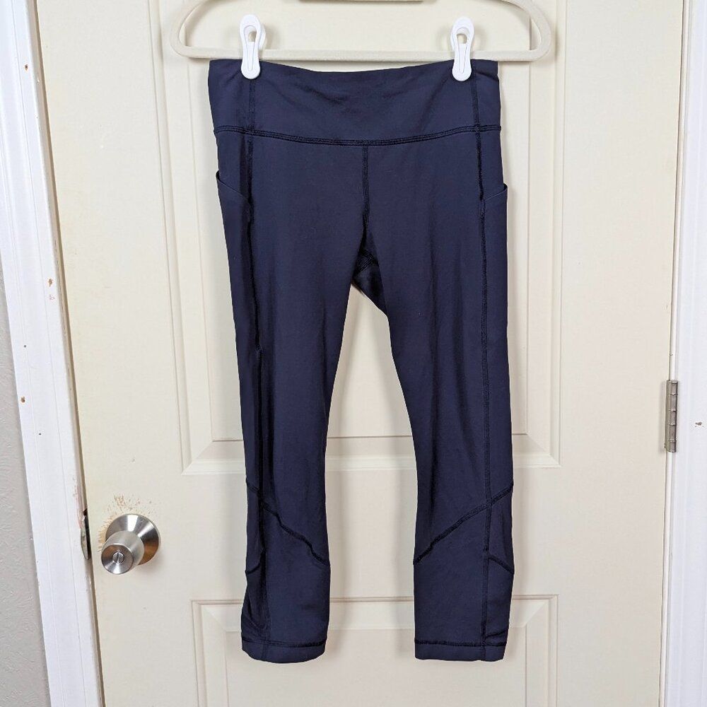 Lululemon | Navy Blue Pace Rival Crop 22" Legging Size 6